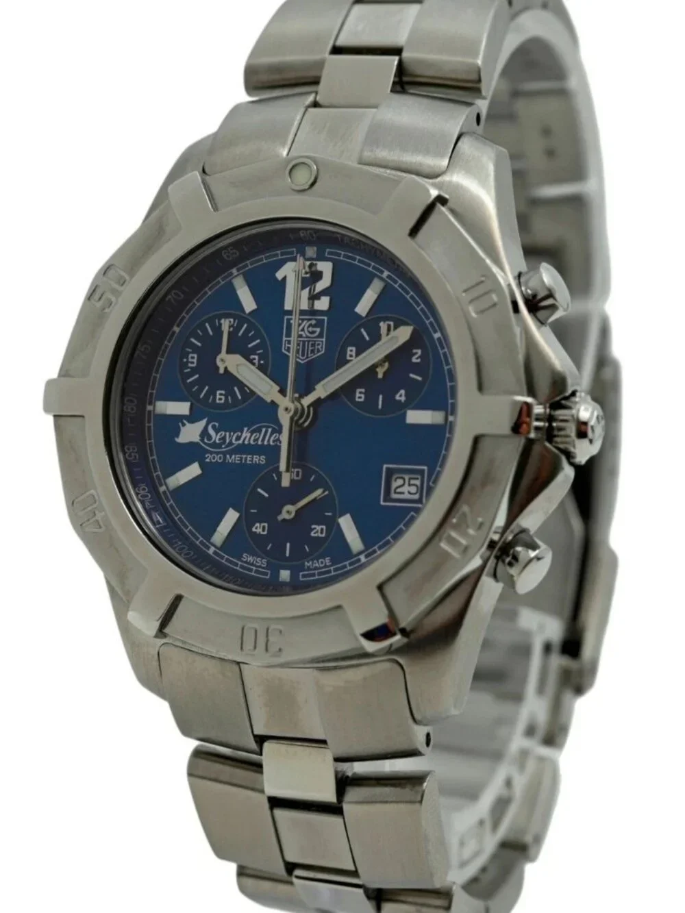 Tag Heuer 39mm Men's Seychelles Blue Limited Edition Exclusive Watch Ref CN111D!